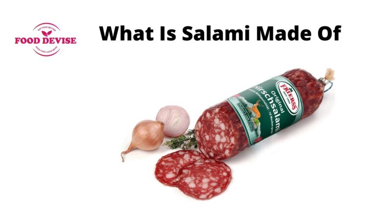 What Is Salami Made Of