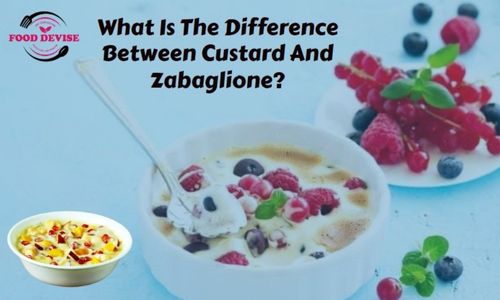 What is the difference between custard and zabaglione